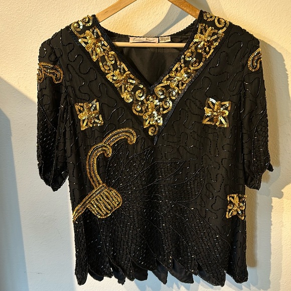 VTG  1980’s 100% Silk Laurence Kazar New York - Picture 3 of 17